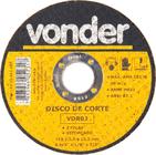 Disco de corte 114,3x3,0x22,22 2 telas para aço carbono vdr02 - Vonder