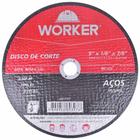 Disco de Corte aço e aço inoxidáveis Worker - Combo com 5 unidades