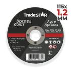 Disco De Corte Metal 4.1/2 115X1,2 Mm - Tradestar