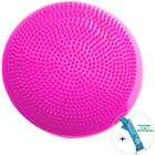 Disco de Equilíbrio Para Exercícios Inflável 33 cm Pink + Chaveiro CBRN16013