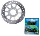 Disco de Freio Dianteiro Nxr 160 Bros Combi Brake + Pastilhas Cobreq