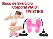 Disco de Torção Twist Rosa Exercícios Pilates e Yoga - Waist Twisting