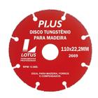 Disco De Tungstênio Para Corte De Madeira 110X22,2Mm 100/10