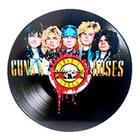 Disco De Vinil Decorativo Em Madeira Star - Guns N Roses - Retrofenna Decor