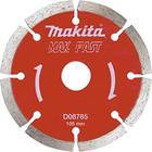 Disco Diamantado Makita Mak Fast Segmentado 105mm Cor Vermelho