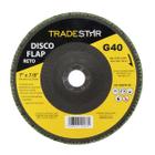 Disco Flap Reto 7 180Mm Fds180-40Fc Z40 Grão 40 - Tradestar