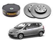 Disco freio dianteiro fremax honda fit 1.4 2003 a 2008