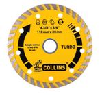 Disco para cortar piso diamantado turbo 4p 110 x 20 - collins