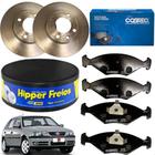 Discos de Freio dianteiro Hipper Freios E Pastilhas De Freio Cobreq VW Gol G3 1.0 8v 16v 2001 2002 2003 2004 2005....