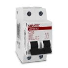 Disjuntor Mini Bipolar JD156 10A Curva C 6kA Sibratec