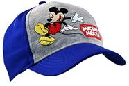 Disney boys Toddler Hat for BoyÂ's Ages 2-4, Mickey Mouse Kids Cap, Washed Sunhat Baseball Cap, Blue/Grey, 2-4T US