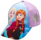 Disney Girls Frozen Elsa & Anna Cotton Baseball Cap (Toddler/Little Girls), Size Age 4-7, Elsa e Anna Purple