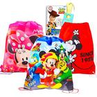 Disney Mickey Minnie Mouse Drawstring Mochila para Crianças Adultos Bundle ~ Pacote de 3 Bolsas Deluxe Minnie & Mickey Drawstring com adesivos bônus, marcador de e mais (Minnie Mouse Acessórios, Mickey Mouse Material Escolar)