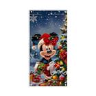 Disney Mickey Minnie Natal Porta Capa Banner Interior Ao Ar Livre Varanda Festa Decorações De Fundo