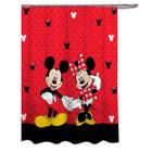 Disney Mickey Mouse e Minnie Mouse 70" x 72" Cortina de chuveiro de tecido