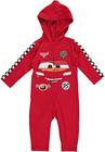 Disney Pixar Carros Relâmpago McQueen Criança Meninos Zip Up Cosplay Fantasia Coverall Red 5T