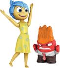 Disney Pixar Inside Out Anger &amp Joy Action Figures, Altamente Posable com Detalhes Autênticos, Brinquedo de Filme Colecionável, Presente Infantil Idades 3 Anos e Mais Velho