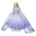 Disney Princess Style Série Holiday Elsa Doll, Fashion Doll Acessórios, Brinquedo de Colecionador para Crianças 6 e Up , Branco