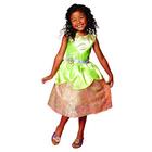 Disney Princess Tiana Fantasia de vestido para meninas, perfeito para festa, Halloween ou fingir brincar de vestir-se