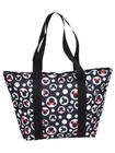 Disney Tote Mickey & Minnie Mouse Ícone Polka Dot Print Travel Bag Preto