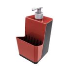Dispensador de detergente Smart T Chumbo/Vermelho Polipropileno - Crippa - 403036-005