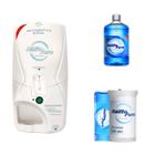 Dispenser 3X1 Fio Dental + Enxaguante Bucal e Porta Copos Standard Branco 220V Hálito Puro