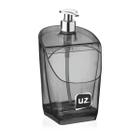 Dispenser Detergente UZ com Válvula Metalizado Cozinha 500ml Organizador Cozinha Pia