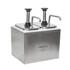 Dispenser Dosador Duplo 6l P/ Molho E Condimentos Aço Inox