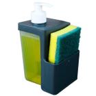Dispenser Dosador Líquido Para Detergente E Esponja Cozinha - Mb Plásticos