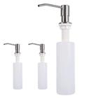 Dispenser Embutir Kit 3 Unidades Dosador Sabao Pia Detergente Sabonete Liquido Escovado Cozinha Banheiro