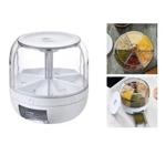Dispenser Giratório P/ Cereais Grãos Alimentos 6 Divisórias