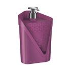 Dispenser Organizador Prático De Pia Porta Detergente E Esponja Bucha Sólido Click Cozinha Magenta Roxo Uz