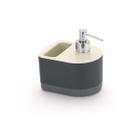 Dispenser p/detergente e bucha by arthi branco com cinza