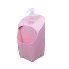 Dispenser Porta Detergente e Bucha Rosa 500 ml