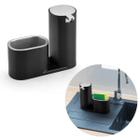 Dispenser Porta Detergente Moderno Com Suporte para Bucha Removível Linha Premium