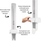 Dispenser poupador de copos 150 a 200ml Branco -Multicopo- Nobre