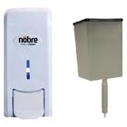 Dispenser Saboneteira dosadora branca Nobre New Classic c/ reservatorio 800ml - Não Informada