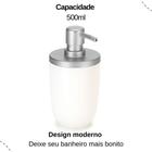 Dispenser Saboneteira Porta Sabonete Líquido P/ Banheiro 500ML - Arthi