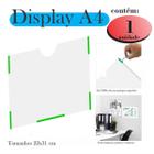 Display A4 Expositor Folhas Parede Avisos Paisagem Horzontal