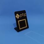 Display Acrílico Pix em 5 X 6 cm Placa Expositora de QR Code