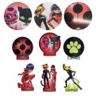 Display de Mesa LadyBug Miraculous Festa 6 Itens