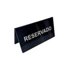 Display de Mesa Preto 15x7,5 modelo V (RESERVADO) - Kit 10 unids.