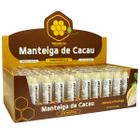 Display Manteiga de Cacau Hidratante Labial Batom Protetor Tradicional Própolis 100% Puro Caixa 50 Unidades