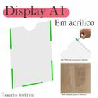 Display Parede Quadro Avisos Porta Folhas A1 Acrílico Vert