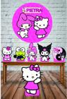 Displays festa hello kitty - com painel em lona - MISTER BRINQ