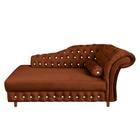 Divã Chesterfield Juliette 160Cm Pés Chanfrado Terracota