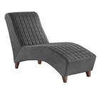 Divã Longue Chaise Pés Madeira Freud Zari