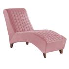 Divã Longue Chaise Pés Madeira Freud Zari