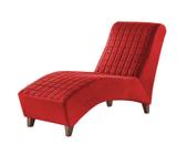 Divã Longue Chaise Pés Madeira Freud Zari