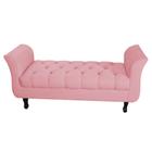 Divã Recamier Barcelona - 1,40 Suede - Rosa - Passoni Decor